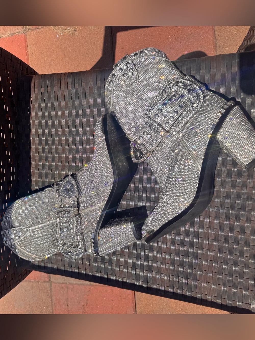 Club Exx- Sparkly Cowboy Boots